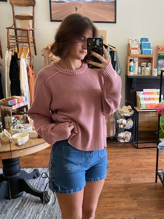 Free People Spring Street Pullover in Bijou