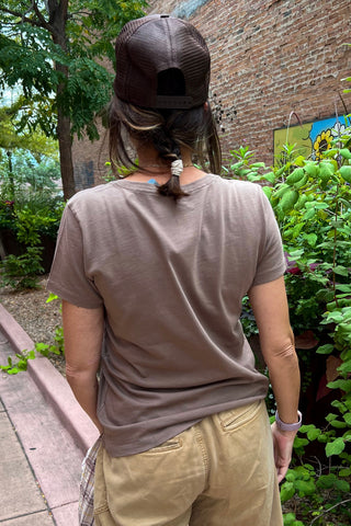 Women's Life Is Good Floral Butterfly Short Sleeve V-Neck Crusher Tee