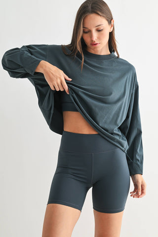 Midnight Navy Pima Cotton Mineral Luxe Tee