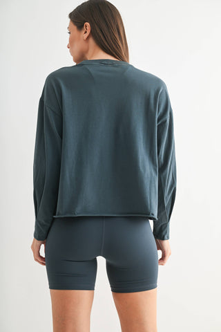 Midnight Navy Pima Cotton Mineral Luxe Tee