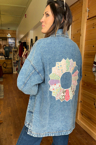 Vintage Quilt Denim Jacket