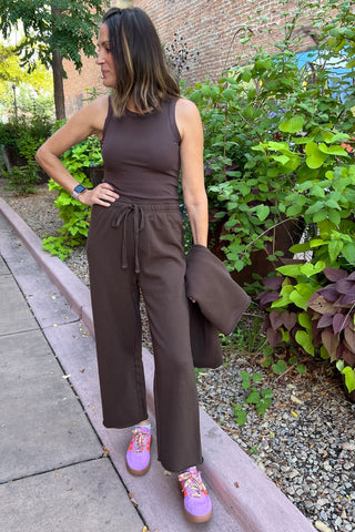 Espresso Everyday Essential Micro-Ribbed Tank Top