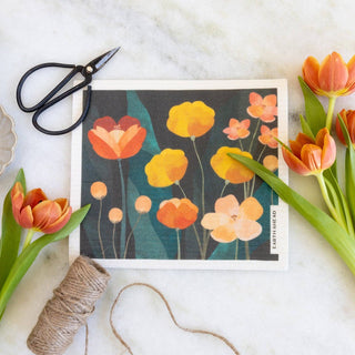 Swedish Dishcloth - Poppy Fields