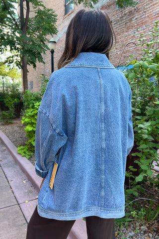 Boxy-Cut Denim Jacket