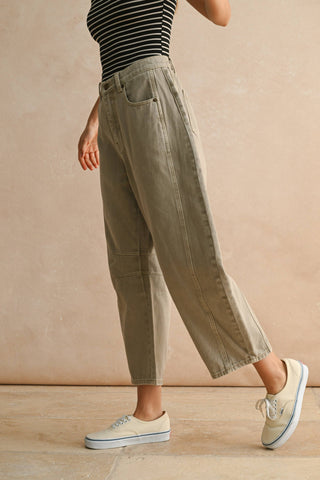 Stone Barrel Cotton Denim Pants