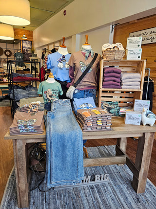 Women's Life Is Good Floral Butterfly Short Sleeve V-Neck Crusher Tee