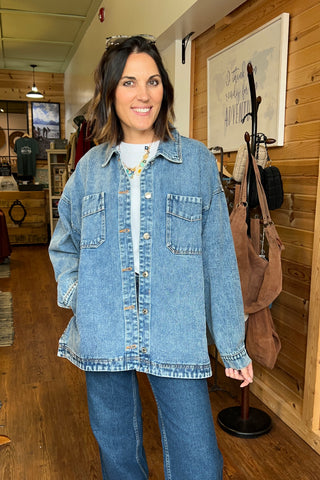 Vintage Quilt Denim Jacket