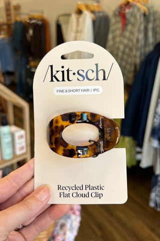 Recycled Plastic Small Flat Cloud Clip - Tort