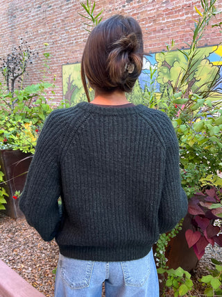 Evergreen Raglan Sleeve Knit Cardigan