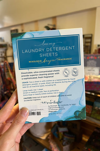 Boujee Laundry Detergent Sheets by Mixologie
