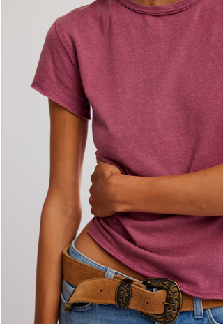 Free People We The Free Nova Tee in Crushed Berry