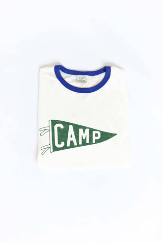 CAMP Ringer Graphic T-Shirt - Retro/Vintage Style
