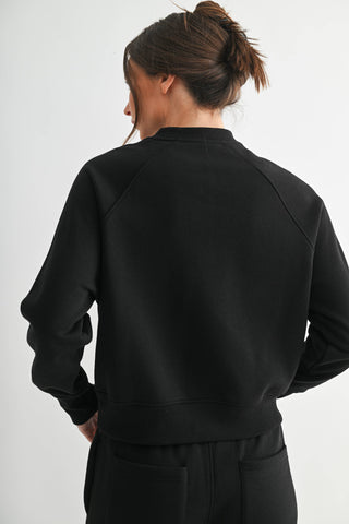 Hearth Henley Pullover in Black