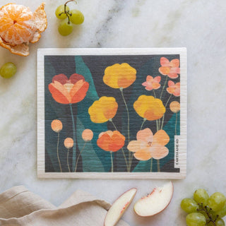 Swedish Dishcloth - Poppy Fields