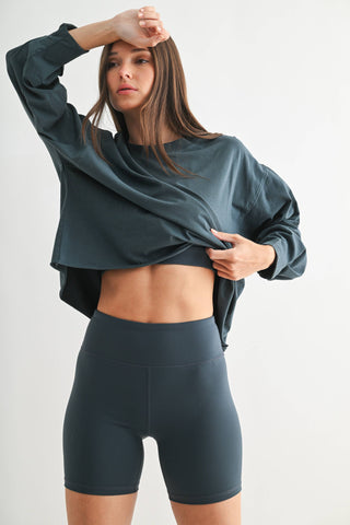 Midnight Navy Pima Cotton Mineral Luxe Tee