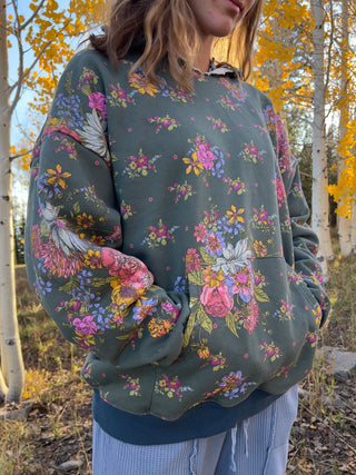 Natural Life Oversized Hoodie in English Garden
