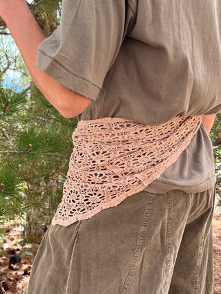 Mocha Crochet Scarf