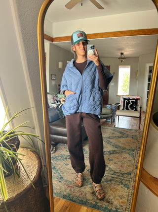 Espresso Fleeced Terry Flow Jogger Pants