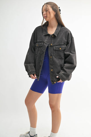 Boxy-Cut Denim Jacket