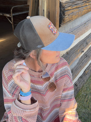 Barn Quilt Patch - Trucker | Powder, Sand & Charcoal