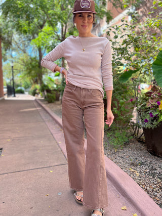 Vintage Brown Barrel Twist Denim Jeans