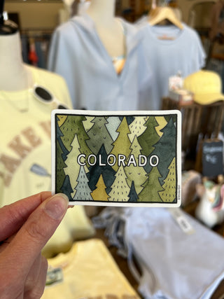 Colorado State Trees Vinyl Sticker