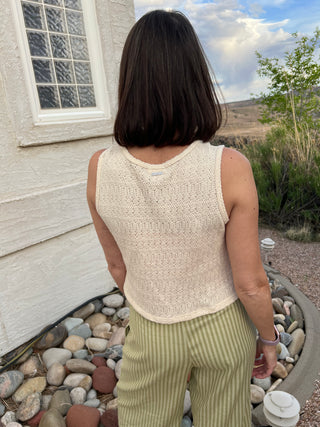 Billabong Needed Knit Tank in Whitecap