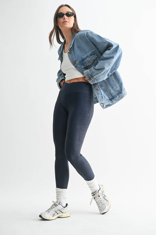 Medium Wash Boxy-Cut Denim Jacket