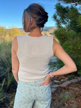 Ecru Cardigan Vest