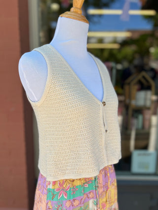 Billabong Need Now Sweater Tank in Whitecap
