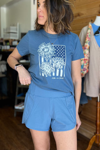 Highwaist Athleisure Split Shorts