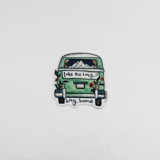 Long Way Home Van Vinyl Sticker
