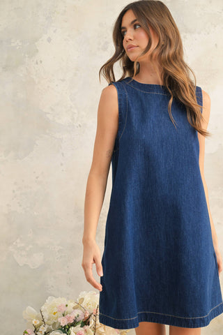 Denim Shift Dress