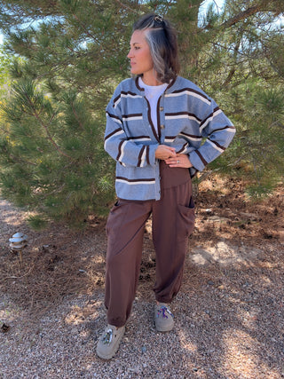 Mocha Cotton Lycra Harem Pant