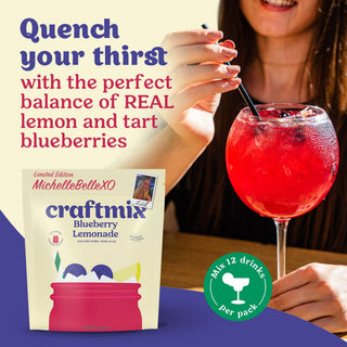 Blueberry Lemonade Cocktail / Mocktail Mixer