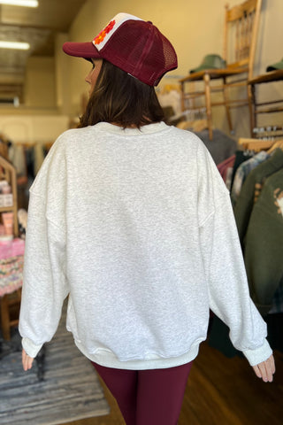 Let It Snow Embroidered Sweatshirt