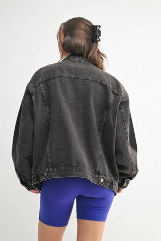 Boxy-Cut Denim Jacket