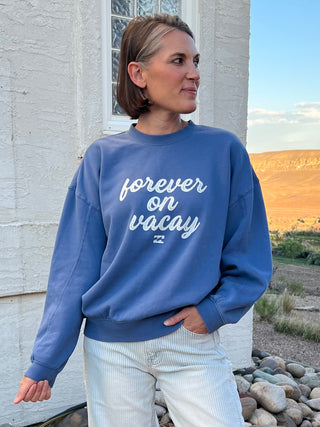 Billabong Treasure Cay Crewneck Sweatshirt in Dutch Blue