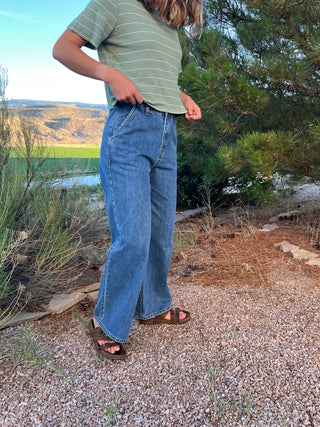 Wide Leg Soft Trouser Jeans