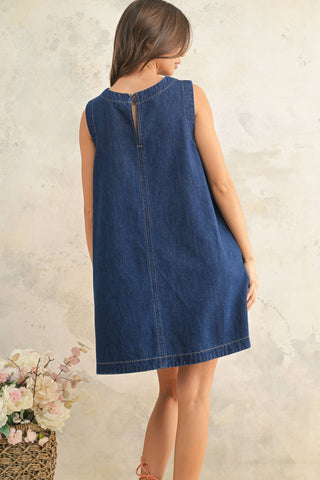 Denim Shift Dress