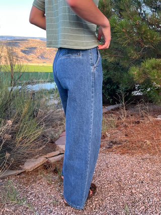Wide Leg Soft Trouser Jeans