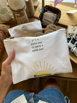 Canvas Pouch It's A Good Day