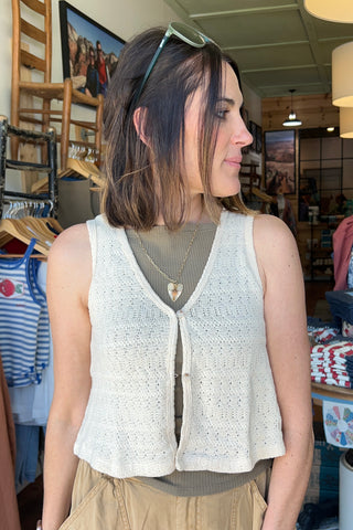 Billabong Needed Knit Tank in Whitecap