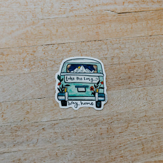 Long Way Home Van Vinyl Sticker