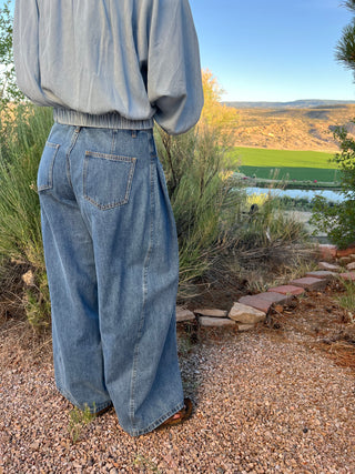 Denim Wide Leg Trouser Jeans