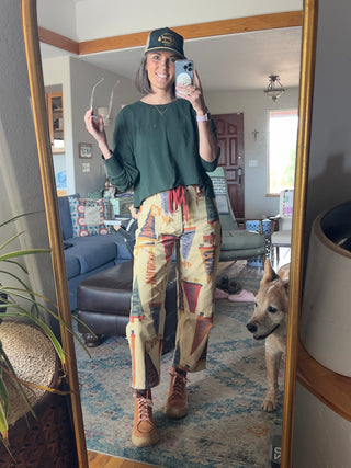 Flag Camp Pennant Corduroy Barrel Pants