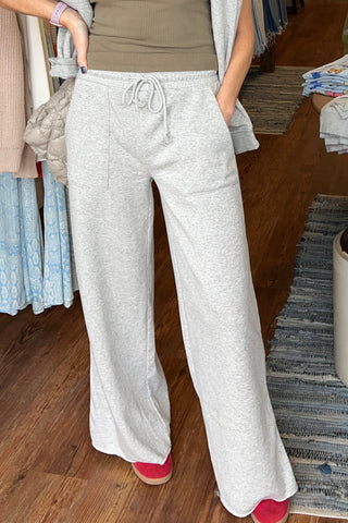 High Rise Wide Leg Drawstring Pants