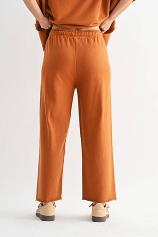 Midnight Navy Malibu Wide-Leg Fleece Pants