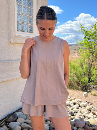 The Dreamer Tank Top in Silken Taupe