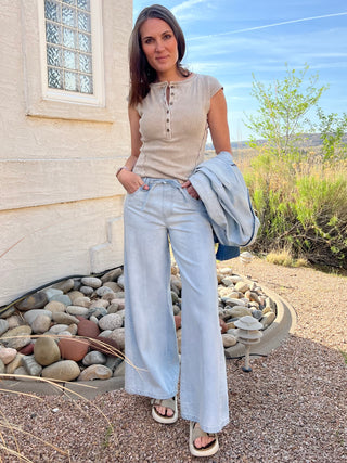 Billabong Jade Saltwashed Elastic Waist Pants